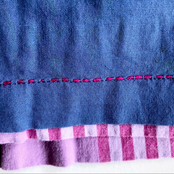 Tea Collection Reversible Blue/Pink Cotton Dress 3 - Picture 8 of 11